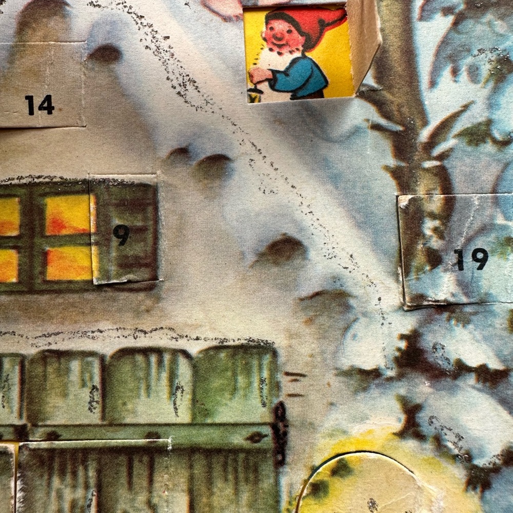 Vintage paper Christmas advent calendar - Picture 11 of 11